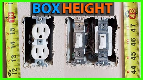 electrical receptacle box height|how high to mount box outlet.